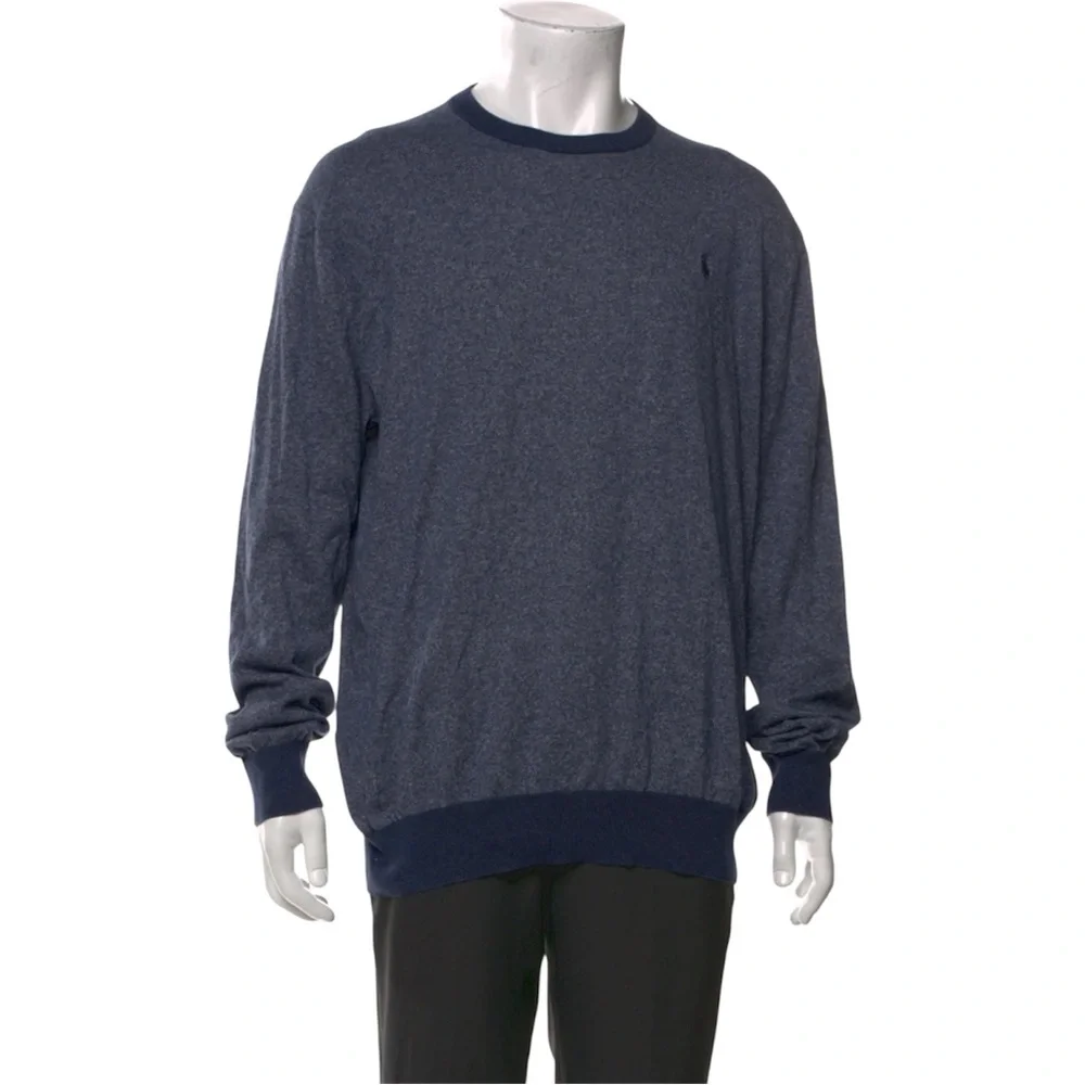 POLO Ralph Lauren Heathered Navy Crewneck Sweater